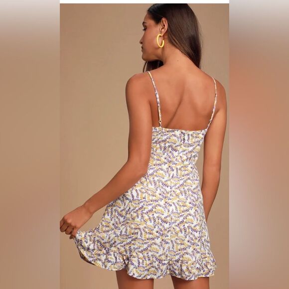Lulu’s Brynne Floral Print Mini Dress. Size Small. New With Tags. - Picture 2 of 16